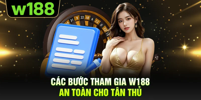 Các bước tham gia W188 an toàn cho tân thủ
