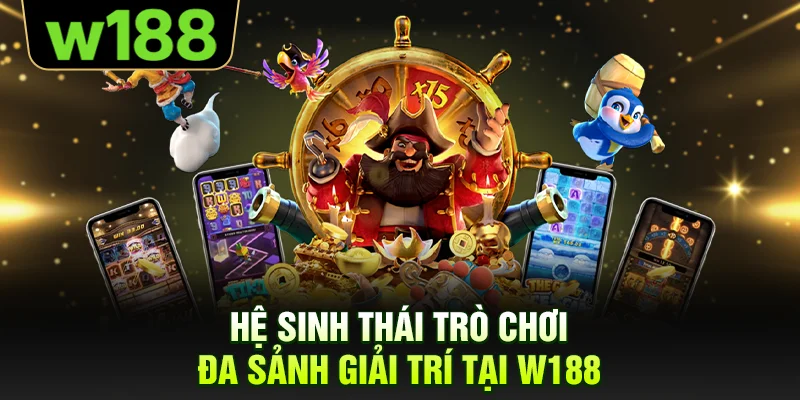 Hệ sinh thái trò chơi đa sảnh giải trí tại W188